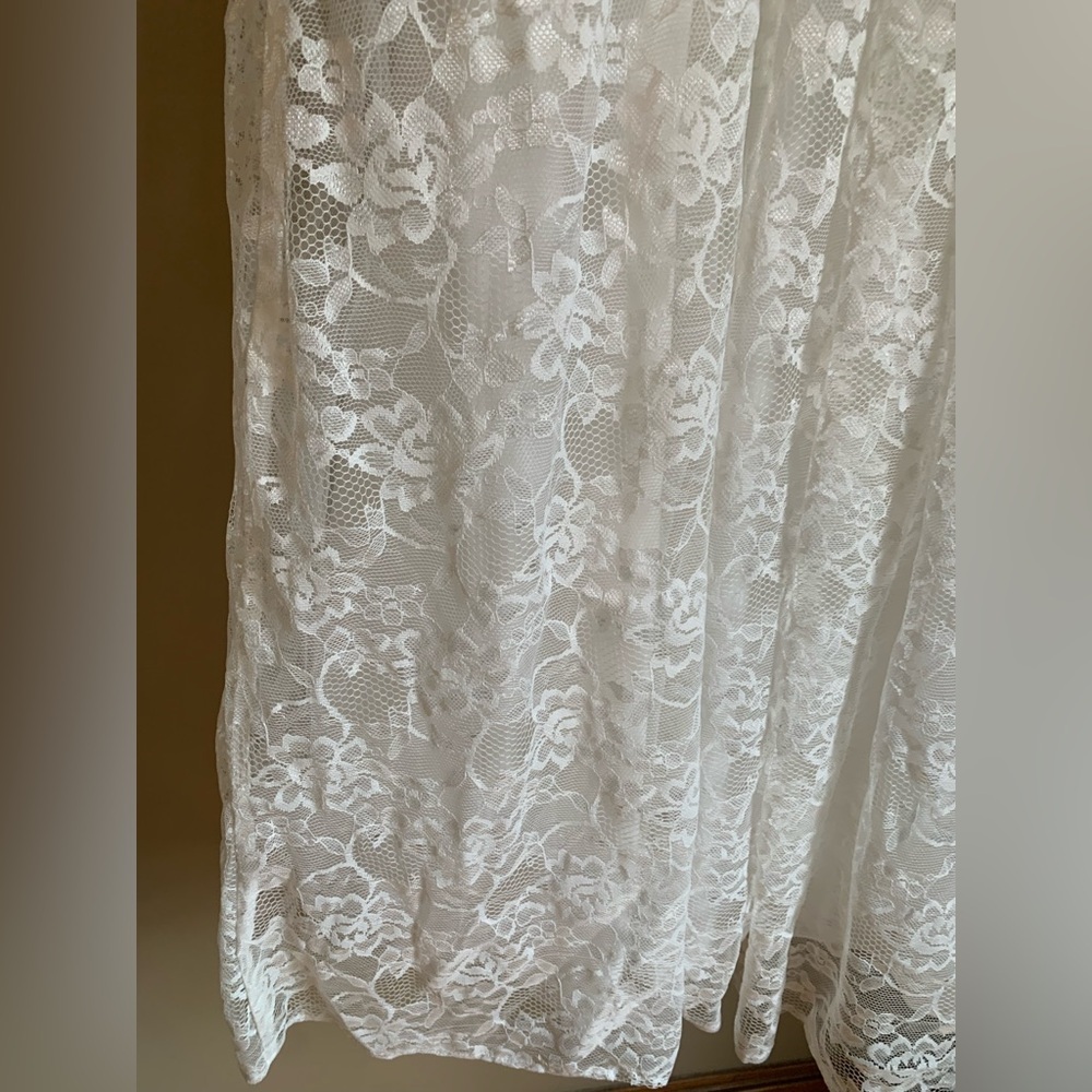 Miss dandy white lace dress sweatheart neckline junior bridesmaid flower girl - Picture 2 of 10